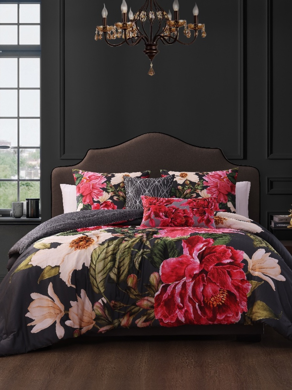 Bebejan Flower Garland Reversible King Comforter Set